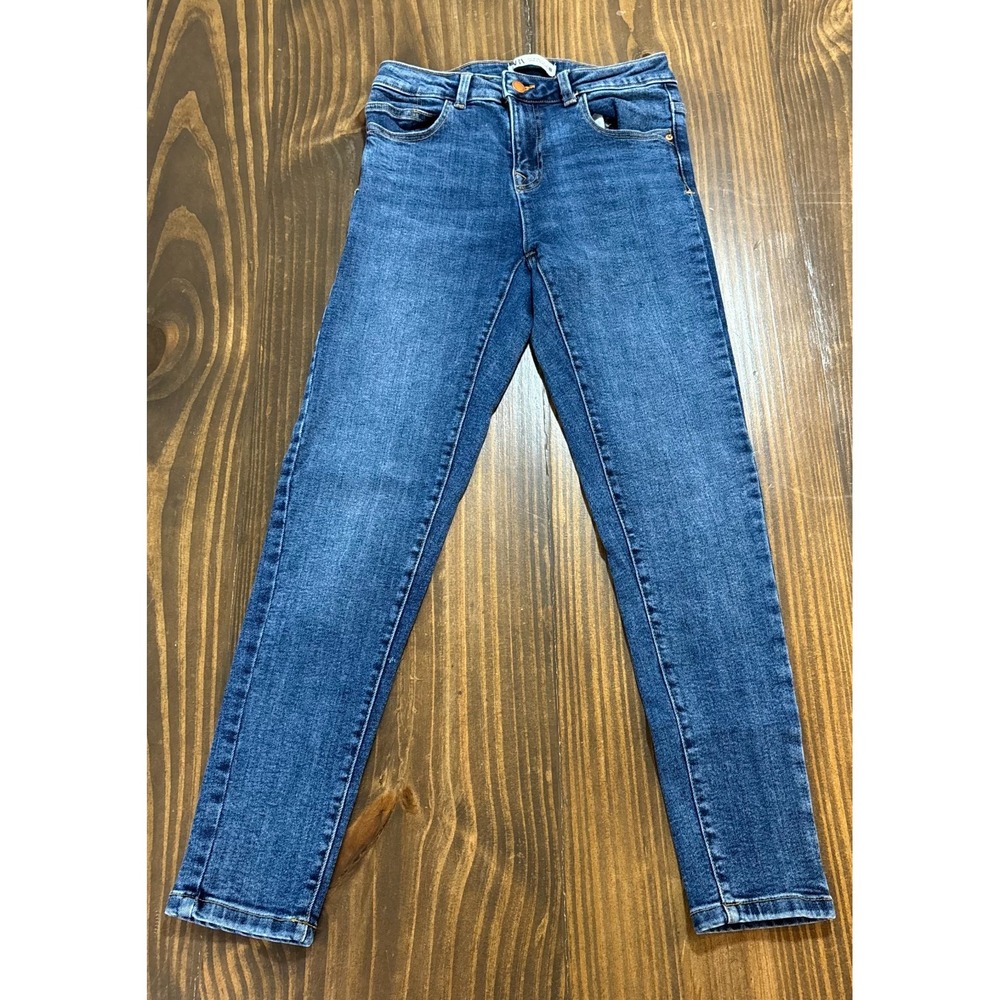 ZARA Skinny Jeans Womens 4 Blue Wash Stretch Denim Slim Fit - Picture 2 of 9